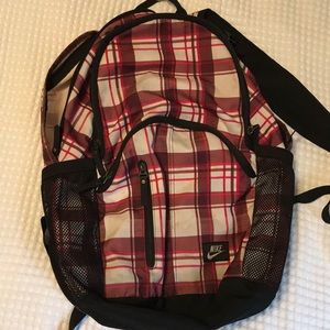 Plaid Nike backpack